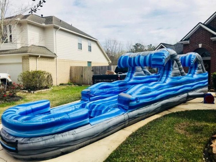 bounce house slip n slide