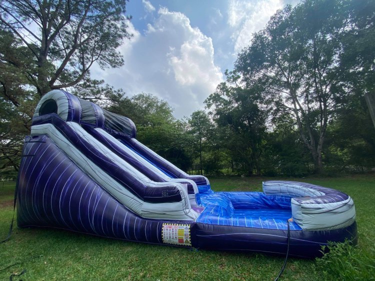 15ft Purple Marble Waterslide