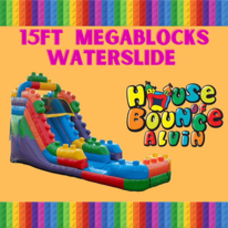 15ft Mega Blocks Slide