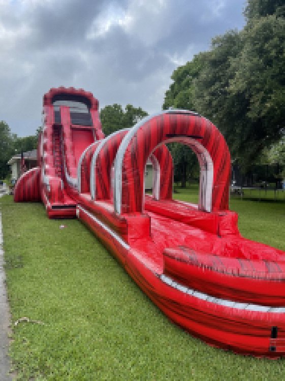 22ft Red Monster Mega Waterslide